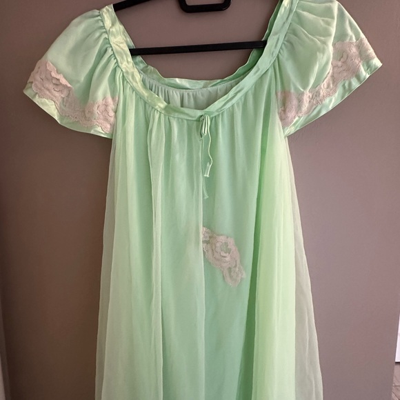 Vintage 50s/60s Mint Green Women's Pajama Set - Picture 5 of 12